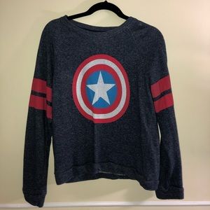 Juniors Captain America Pullover